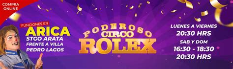 circo rolex antofagasta|Poderoso Circo Rolex.